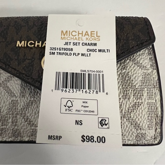 Michael Kors Brown and Cream Women’s Wallet - Picture 12 of 16